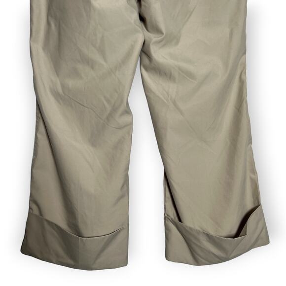 Vintage GUESS Cropped Chino Pants SIZE 27 Beige Cuffed Capri Drawstring EUC - Picture 8 of 9